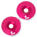 1UP Aluminum LowPro (Low Profile) Wing Washers M3 Hot Pink Shine 2pcs 820421