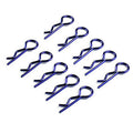 1/10 RC Car Body Clips Blue 10pcs. Bent Angled from Rotor Ron