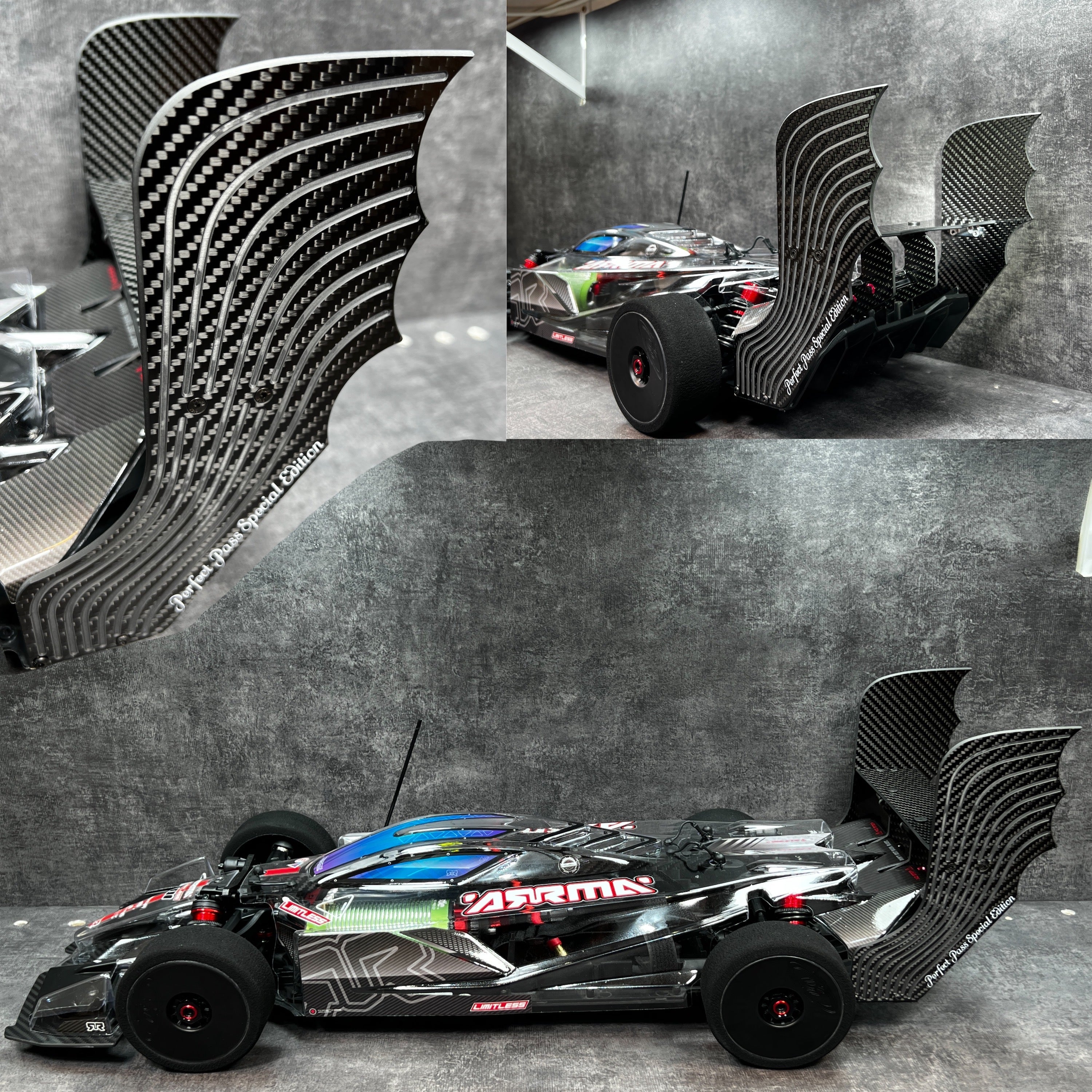 Arrma 1/7 Rear Wing Batwing 200MPH +