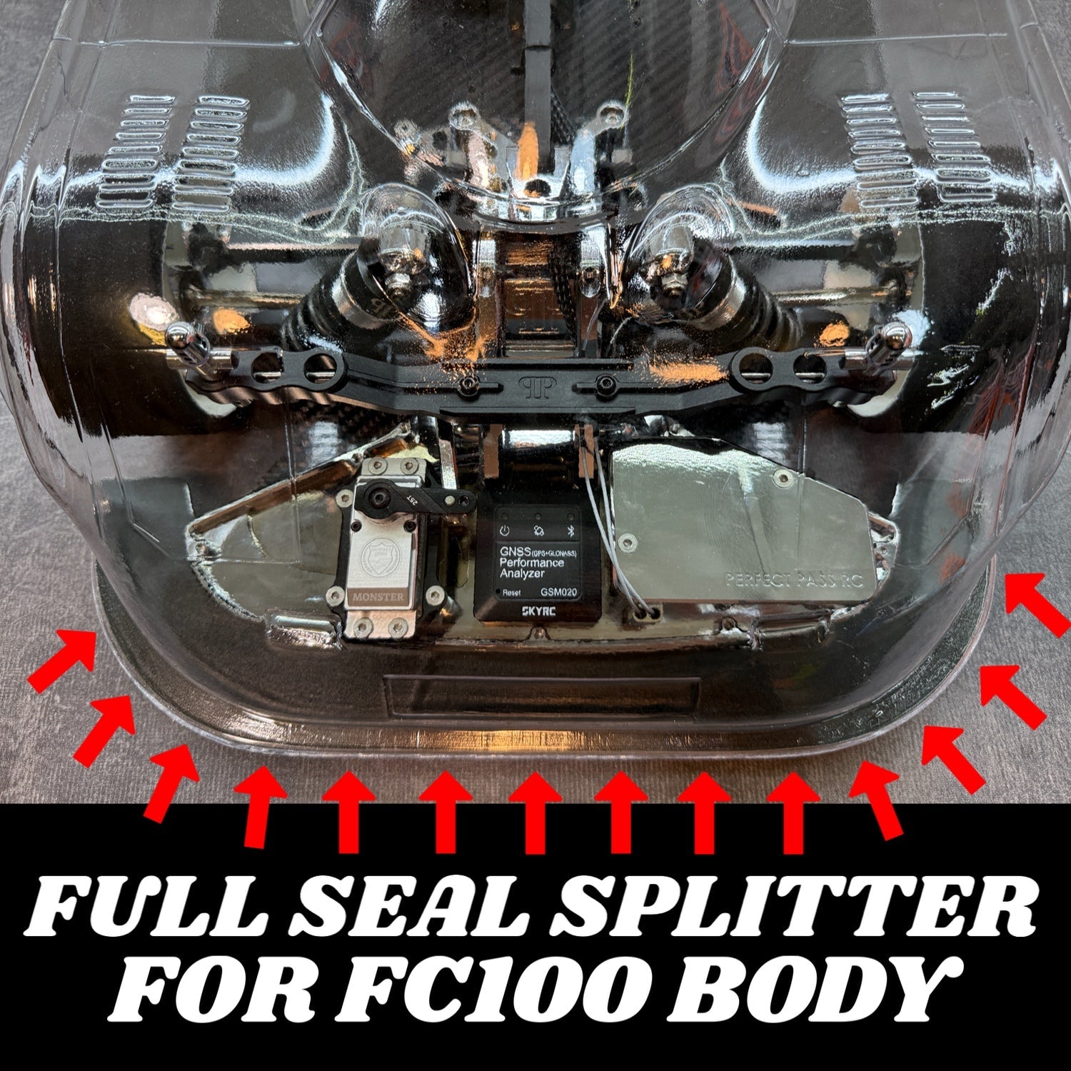 Aluminum Front Splitter For FC100 Body - Arrma 1/7