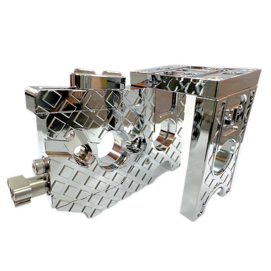 7075 Aluminum Adjustable Motor Mount for ARRMA 6S / 1/7 Scale (Limitless, Infraction, Felony) – Chrome, Silver, Black