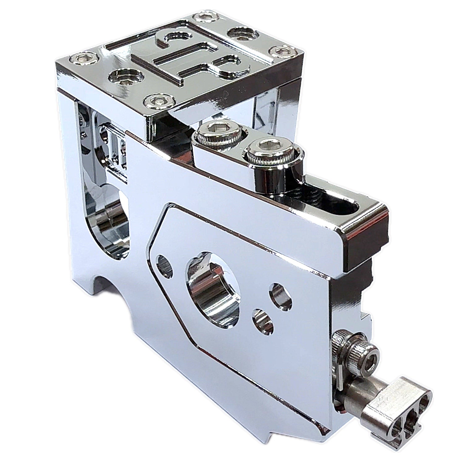 7075 Aluminum Adjustable Motor Mount for ARRMA 6S / 1/7 Scale (Limitless, Infraction, Felony) – Chrome, Silver, Black