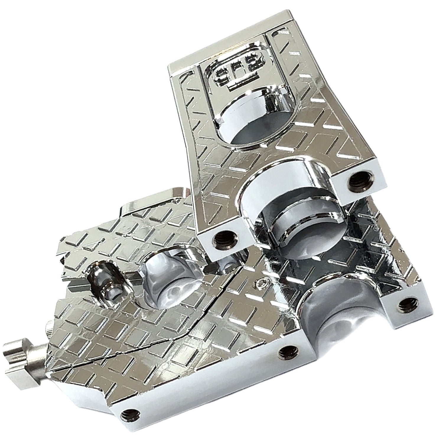 7075 Aluminum Adjustable Motor Mount for ARRMA 6S / 1/7 Scale (Limitless, Infraction, Felony) – Chrome, Silver, Black