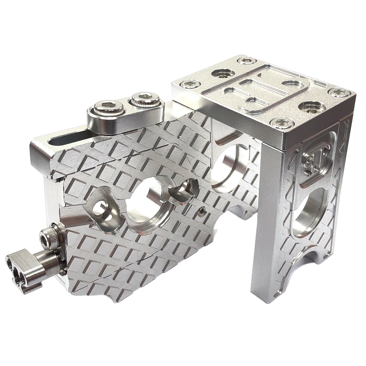 7075 Aluminum Adjustable Motor Mount for ARRMA 6S / 1/7 Scale (Limitless, Infraction, Felony) – Chrome, Silver, Black