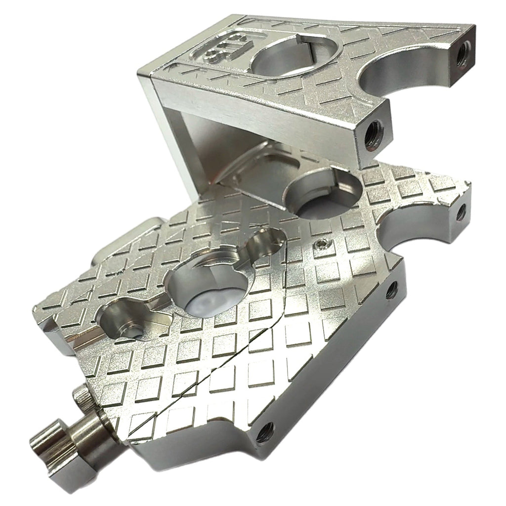 7075 Aluminum Adjustable Motor Mount for ARRMA 6S / 1/7 Scale (Limitless, Infraction, Felony) – Chrome, Silver, Black