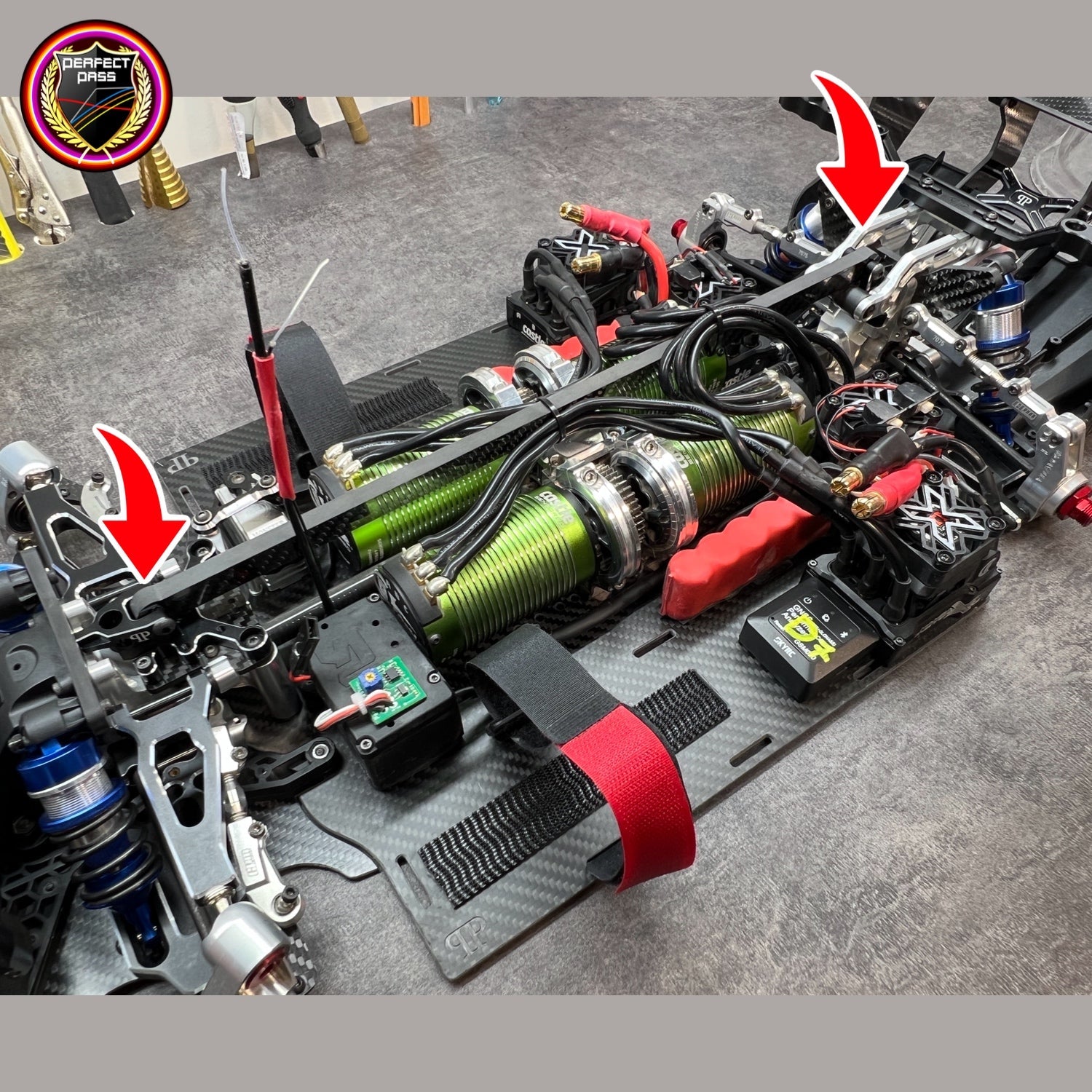 Aluminum 7075 Center Brace Mount Set For Arrma 6S