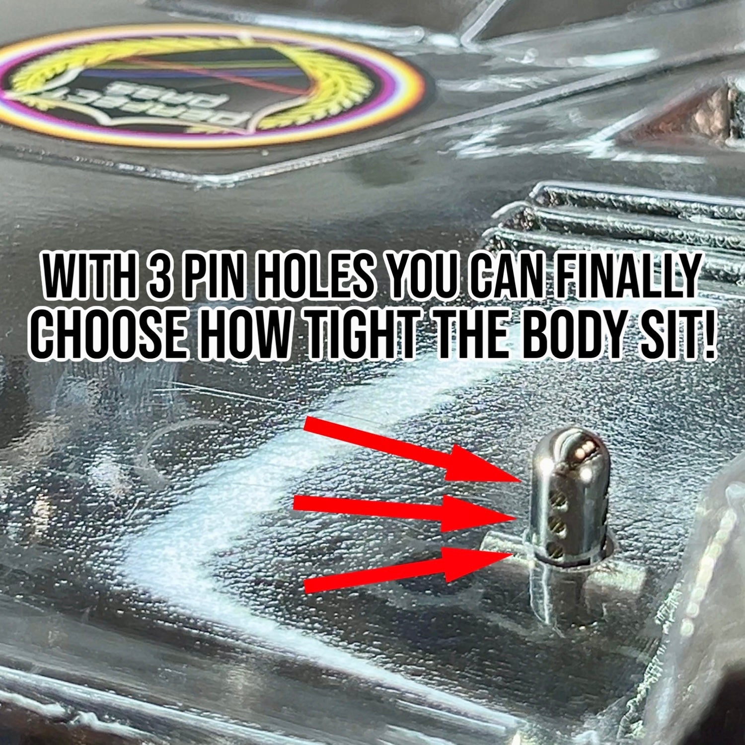 Aluminum Body Post Set For Most 1/8 - 1/7 Arrma Body Post / Hobao (8.00mm)