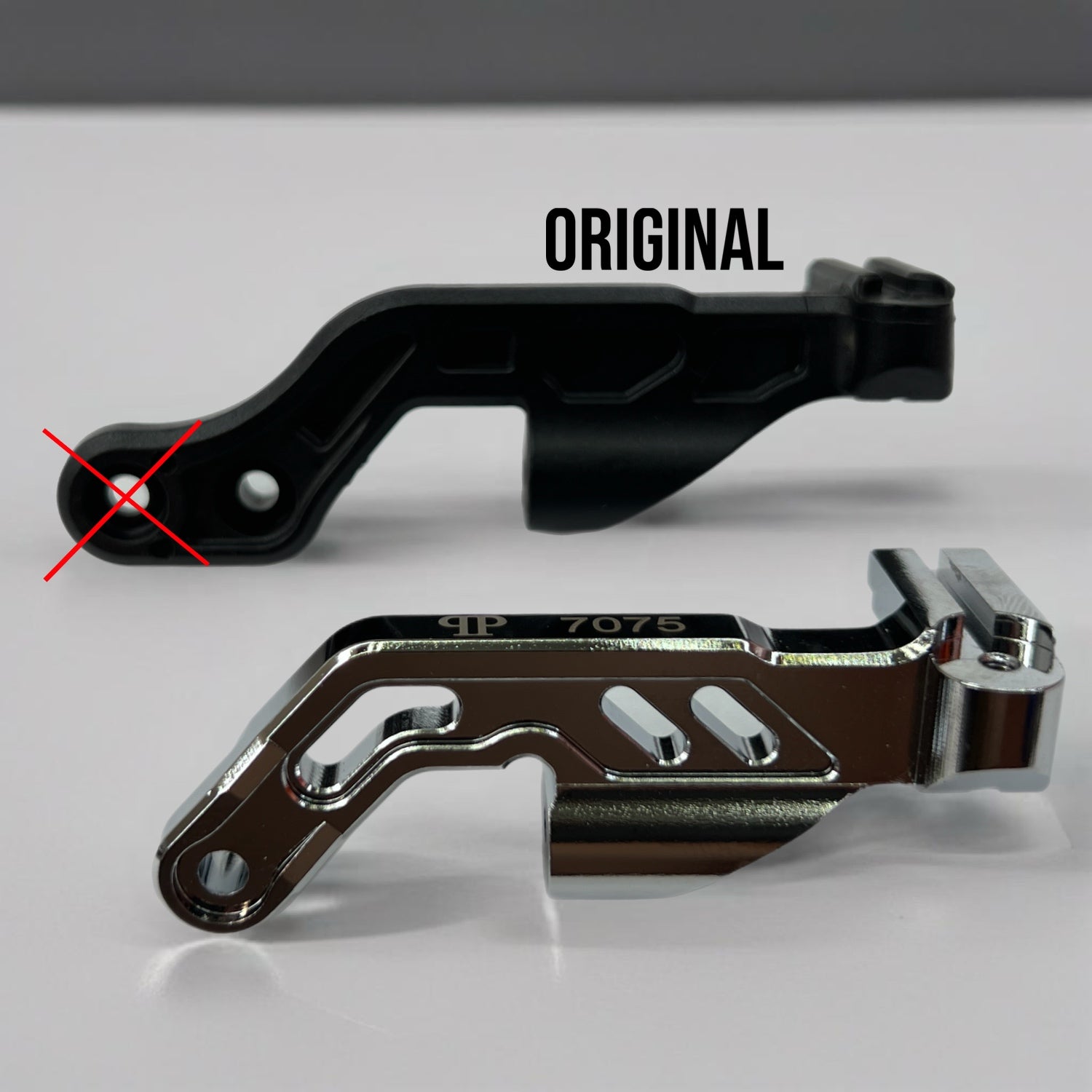 Arrma Infraction 1/7 Aluminum Rear Body Post Fixed Mount (Chassis Brace Delete)