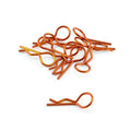 1/10 RC Car Body Clips Orange Anodized Finish 10pcs. Bent Angled